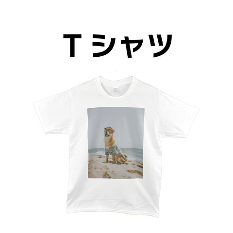 犬の画像のTシャツ